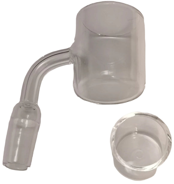 14mm Quartz Banger Male 90° w/ Removable Dish Insert