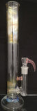 Terry Boake Glass - 15" CFL Fumed Stemline Bong w/ Matching Horn Bowl (4 Hole) - Pink