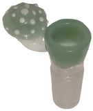 Benwa Glass - 18mm Colored Bowl w/ Designed Handle (4 Hole) - Colors & Handle Designs Available