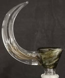 KOBB Glass - 14mm Worked Up Horn Bowl (1 Hole) - Electrum