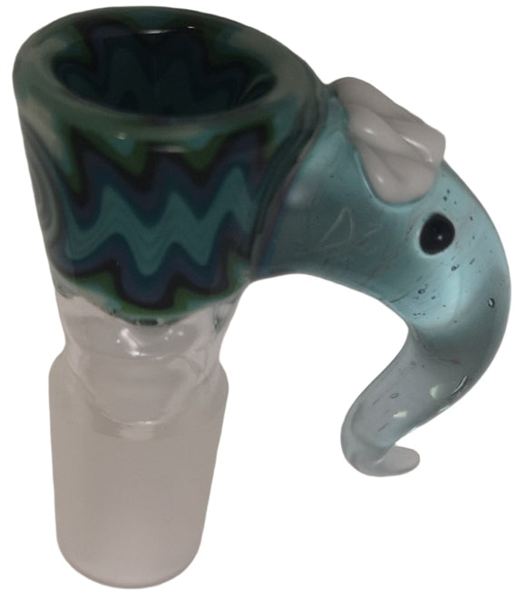 Kahuna Glass - 18mm Wig Wag Bowl (4 Hole) - Colors Available