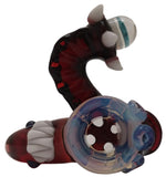 Kahuna Glass - 18mm Scalien Eater Bowl (4 Hole) - Red