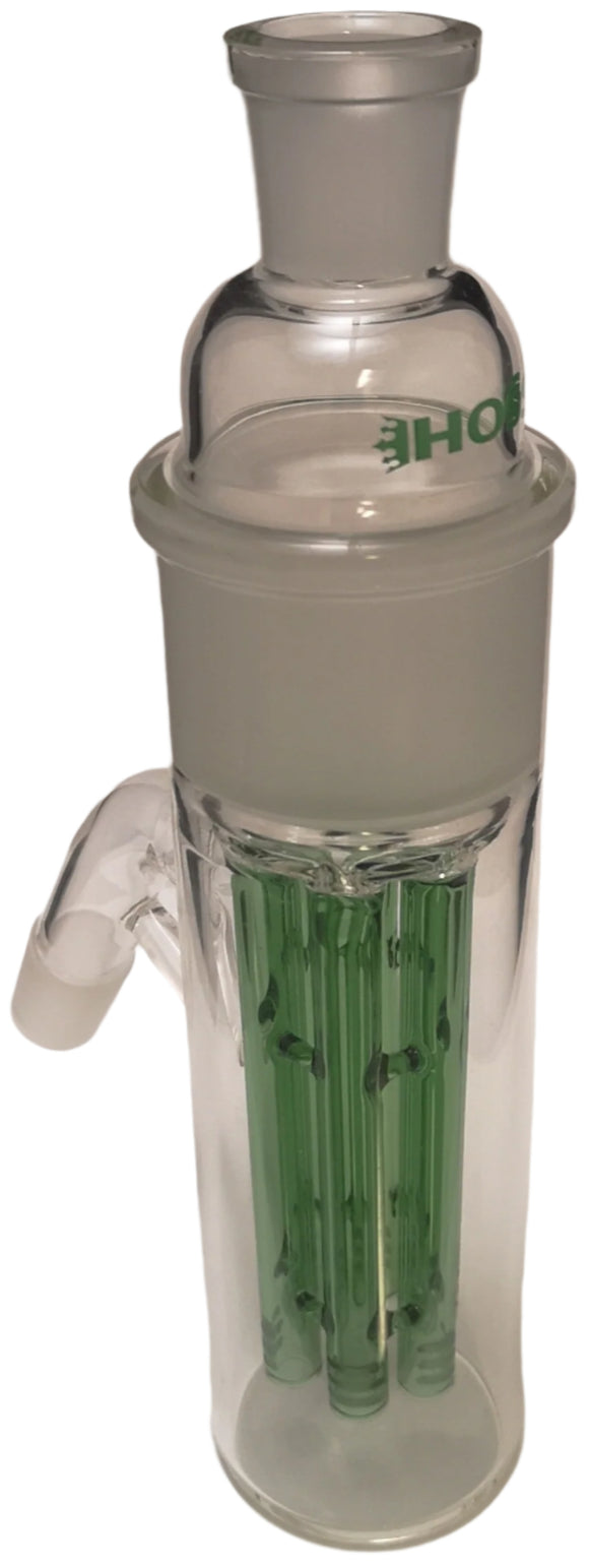 Hoss Glass - 18mm Ash Catcher w/ Removable 6 Arm 45mm Downstem - Green