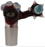 Kahuna Glass - 18mm Scalien Eater Bowl (4 Hole) - Red