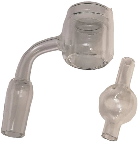 14mm Quartz Banger Male 90° Thermal w/ Carb Cap
