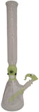 Kahuna Glass - 17½" Scalien Head Beaker Bong w/ Matching Bowl (1Hole) - Green