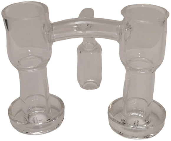 14mm Quartz Banger Male 90° Double Terp Slurper w/ Integrated Joint