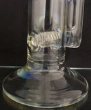 Terry Boake Glass - 14½" UV Accented Fumed Stemline Bong w/ Matching Up Horn Bowl (4 Hole) - Fire Water