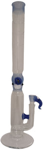 Kahuna Glass - 19½" Scalien Head Straight bong w/ Matching Bowl (4 Hole) - Colors Available