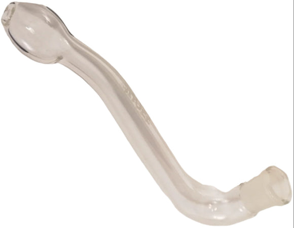 Hoss Glass - 14mm J Hook Ash Catcher Mouthpiece - Clear