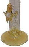 Kahuna Glass - 18" 18mm Partial Accent Single Stem - Orange