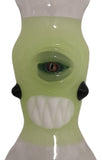 Kahuna Glass - 17½" Scalien Head Beaker Bong w/ Matching Bowl (1Hole) - Green