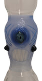Kahuna Glass - 17½" Scalien Beaker Bong w/ Matching Stem & Bowl (1 Hole) - Blue