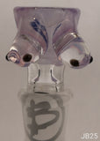 Benwa Glass - 14mm Boobies Bowl (1 Hole) - Colors Available