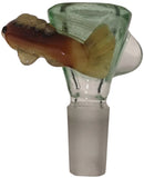 Terry Boake Glass - 14mm Sculpted Handle Bowl (1 Hole) - Designs Available