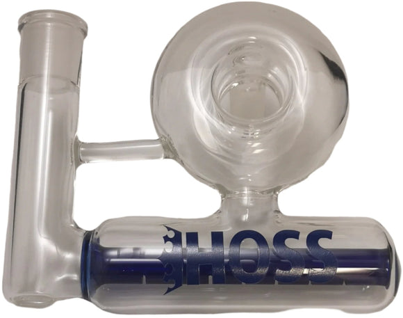 Hoss Glass - 14mm Inline Donut Ash Catcher - Blue