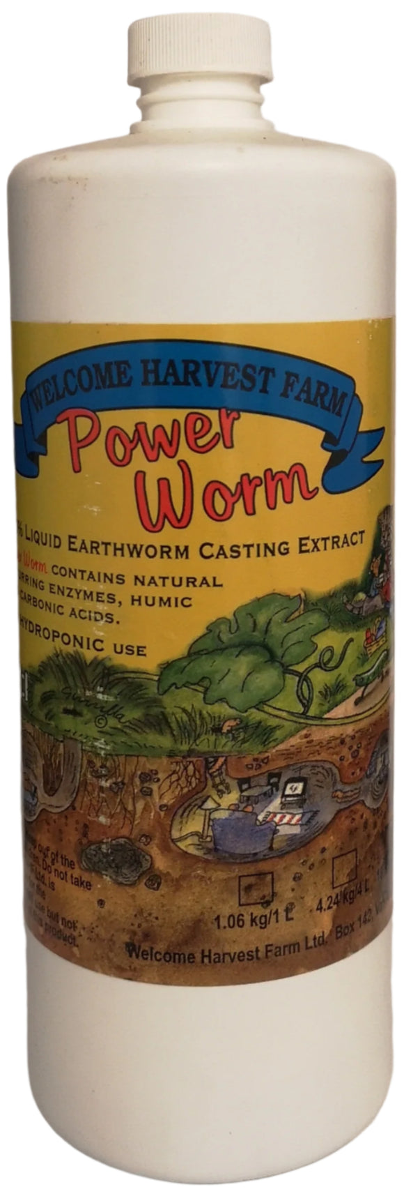 Welcome Harvest Farm - Power Worm Fertilizer - 1L