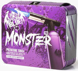 Special Blue - Monster Pro Double Flame Torch w/ Matching Tin Carrying Case - Colors Available