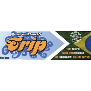 Trip King Size Transparent Rolling Papers 40 Per Pack