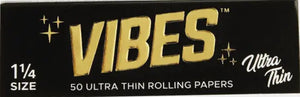 Vibes 1¼ Rolling Papers 50 Per Pack - Ultra Thin