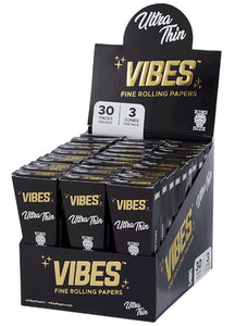 Vibes King Size Pre Rolled Cones 3 Per Pack - Ultra Thin