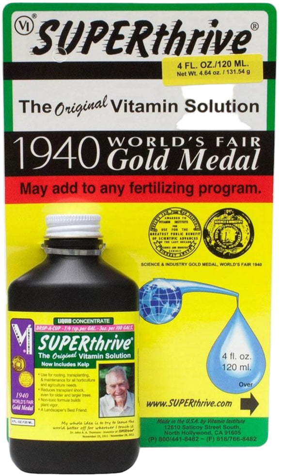 Vitamin Institute - SUPERthrive The Original Solution With Kelp Fertilizer - 120mL / 480mL