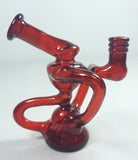 Julio Glass - 5" Mini Recycler Rig Full Color - Colors Available - $550