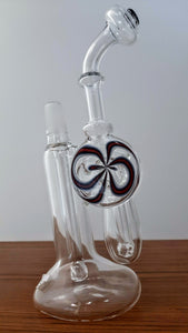 UA Glass - 8.5" Double Bubbler Rig + Free Banger - $260