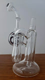 UA Glass - 8.5" Double Bubbler Rig + Free Banger - $260
