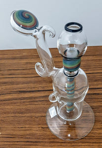 Living Glass Works - 7" Worked Rig + Free Banger - Colors Available - $200