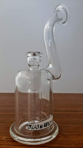 Vertigo Glass - 7" Bubbler/Rig w/ Built-In Screen Bowl + Free Banger - White Label - $250