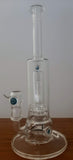 4.0 GLASS - 12" 14mm Male Rig w/ Dome Perc & Millies + Free Banger - Designs Available