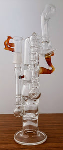 Natty Glassworks - 13" Natural Perk Rig + Free Banger - $400