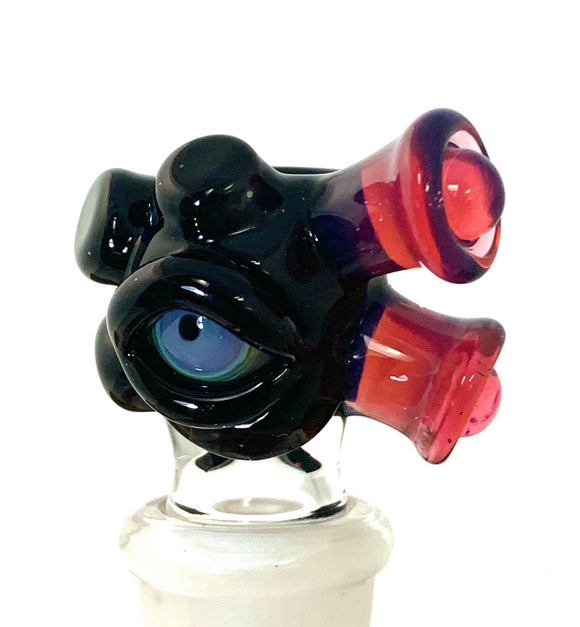 Alien Slyde Glass - 14mm Regular Creature Bowl (1 Hole) - AS01 - $140