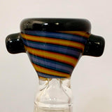 Nish Glass - 14mm Worked Female Joint Bowl (Pinch Screen) - Colors Available - $60