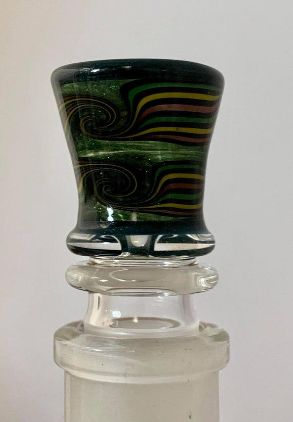 Mike Fro Glass - 18mm Worked Bowl w/ no handle (1 Hole) - $80