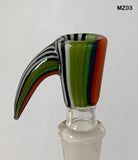 Mimzy Glass - 14mm Horn Bowls (4 Holes) - Colors Available - $75