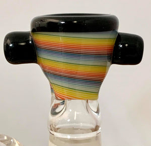 Nish Glass - 14mm Worked Female Joint Bowl (Pinch Screen) - Colors Available - $60