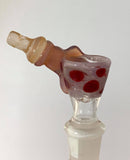Sweer Glass - 14mm Sculped Bowl (3 Holes) - Dropped Ice Cream Cone - (SW06) - $140