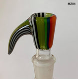 Mimzy Glass - 14mm Horn Bowls (4 Holes) - Colors Available - $75