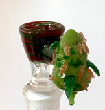 Sweer Glass - 14mm Sculpted Bowl (1 Hole) - Marijuana Nug - (SW01) - $180