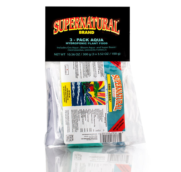 Supernatural Brand - 3 Pack Aqua Fertilizer - 100 g