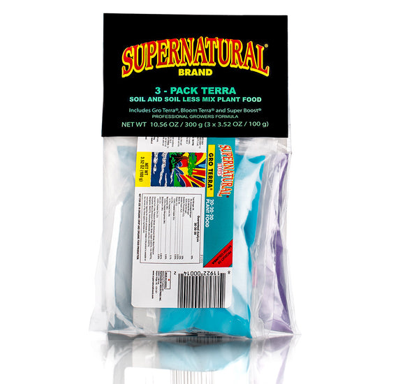Supernatural Brand - 3 Pack Terra Fertilizer - 100 g