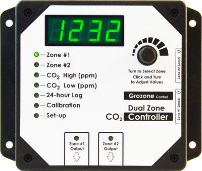 CO2D 0-5000 PPM DUAL ZONE CO2 CONTROLLER