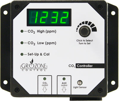 CO2R 0-5000 ppm CO2 CONTROLLER WITH AUX OUTPUT & HIGH TEMP SHUT OFF