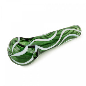Red Eye Glass - 3" Small Zebra Spoon Hand Pipe - COLORS AVAILABLE - $19