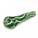 Red Eye Glass - 3" Small Zebra Spoon Hand Pipe - Colors Available