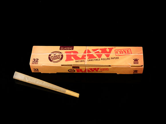 Raw - 32 Pack King Size or 1 ¼ Pre-Rolled Cones - $15