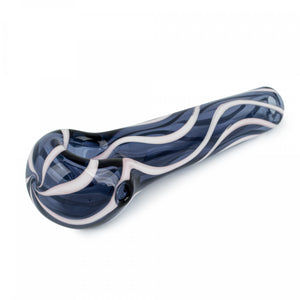 Red Eye Glass - 3" Small Zebra Spoon Hand Pipe - Colors Available
