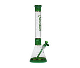 Preemo - 18" Platinum Banded Colored Beaker Bong - Colors Available